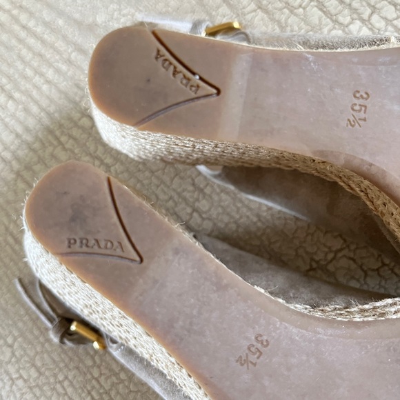 Prada Espadrille wedge sandals - Picture 8 of 10